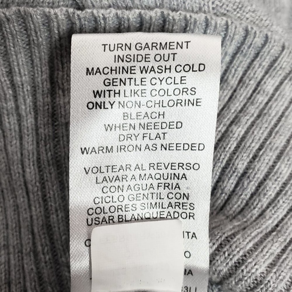 Joseph Allen Inverted Pleated Knit Gray Shell Small - Picture 7 of 10